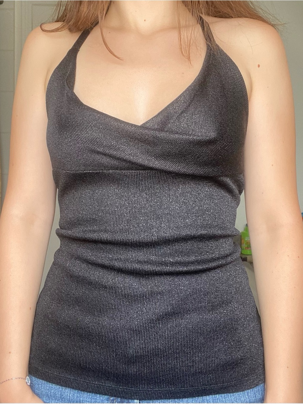 Rebecca Beeson Black Halter Camisole